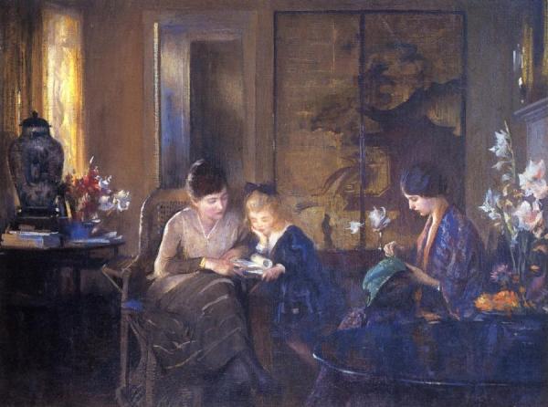The Lesson by Edmund Tarbell