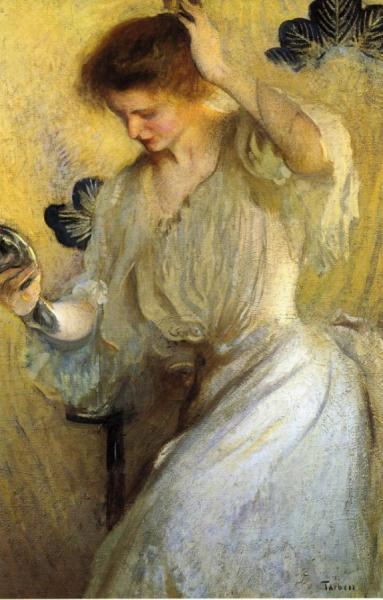 The Mirror by Edmund Tarbell