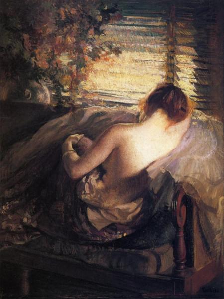 The Venetian Blind by Edmund Tarbell