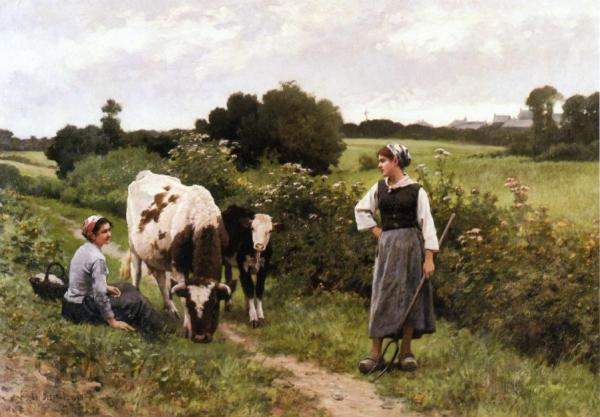 A Rest Along The Way by Edouard Bernard Debat-ponsan