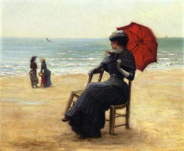 Sitting By The Sea by Edouard Bisson