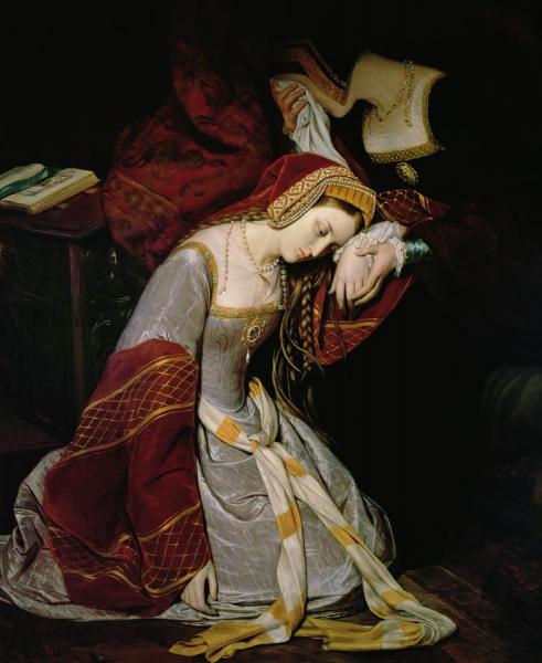 Anne Boleyn In The Tower by Edouard Cibot