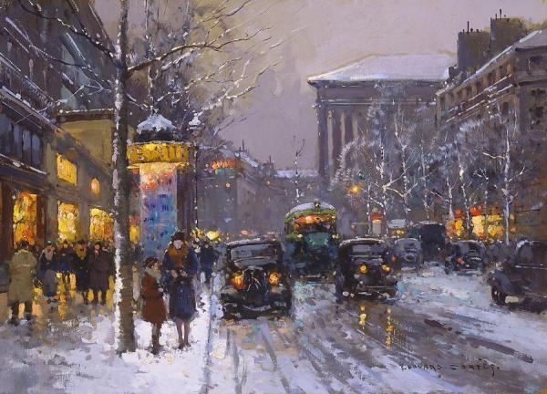Boulevard Des Capucines by Edouard Léon Cortes