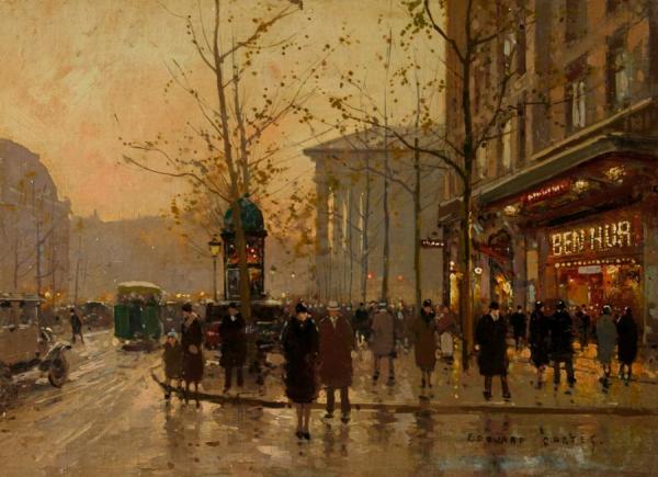 Boulevard Des Capucines by Edouard Léon Cortes
