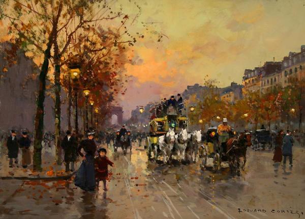 Champs-elysees by Edouard Léon Cortes