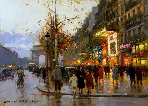 Champs Elysees, Lido by Edouard Léon Cortes