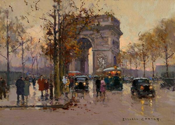 L'arc De Triomphe by Edouard Léon Cortes