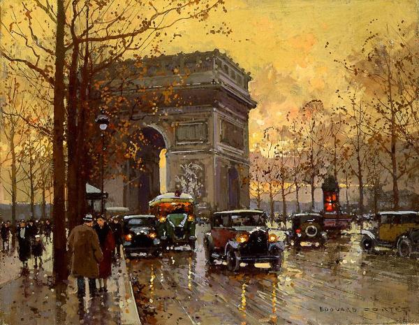 L'arc De Triomphe by Edouard Léon Cortes