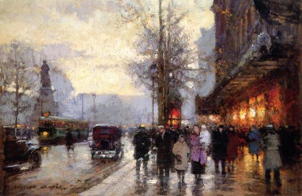 Paris, Place De La Republique by Edouard Léon Cortes