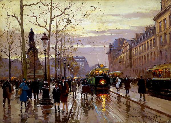 Place De La Republique by Edouard Léon Cortes