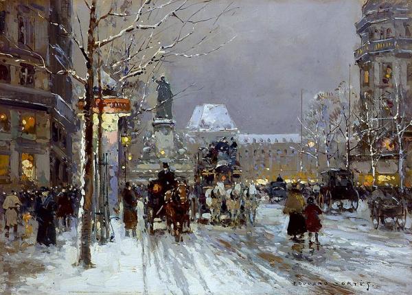 Place De La Republique by Edouard Léon Cortes