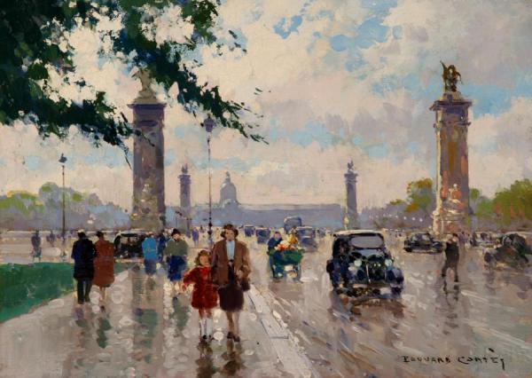 Pont Alexandre Iii by Edouard Léon Cortes