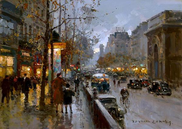 Porte St. Martin by Edouard Léon Cortes