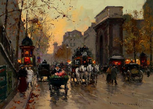 Porte St. Martin by Edouard Léon Cortes