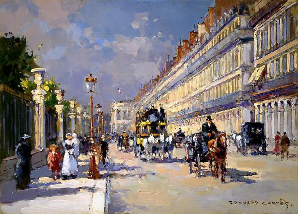 Rue De Rivoli by Edouard Léon Cortes