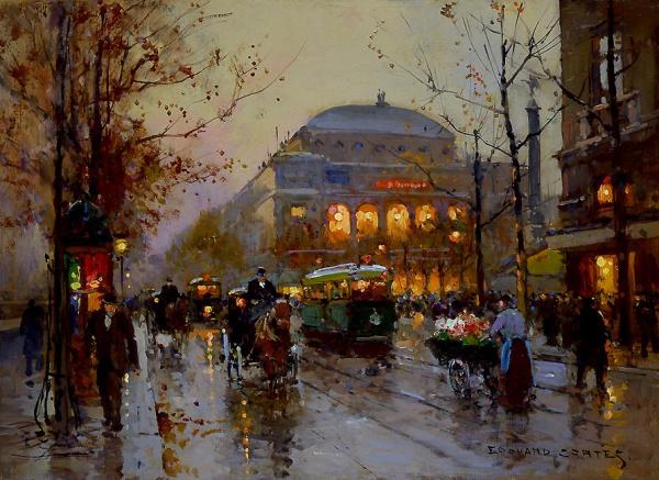 Théâtre Du Châtelet by Edouard Léon Cortes