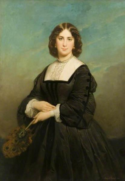 Madame Gambart by Edouard Louis Dubufe Oil Painting Reproductions