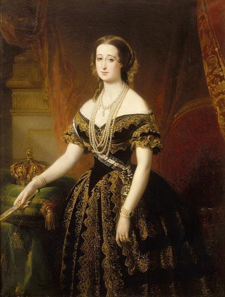 Portrait Of Eugénie De Montijo by Edouard Louis Dubufe Oil Painting Reproductions
