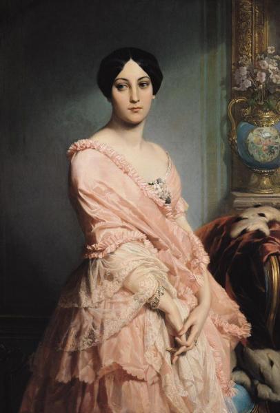 Portrait Of Madame F by Edouard Louis Dubufe Oil Painting Reproductions