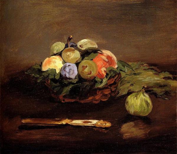 Basket Of Fruits by Edouard Manet
