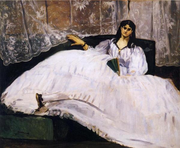 Baudelaire's Mistress, Reclining by Edouard Manet Oil Painting Reproductions