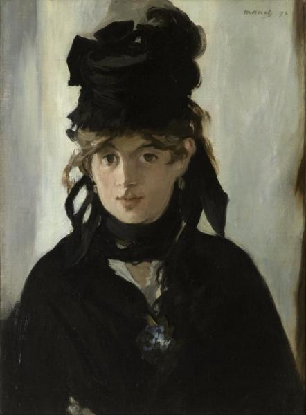 Berthe Morisot Au Bouquet De Violettes(berthe Morisot With A Bouquet Of Violets) by Edouard Manet