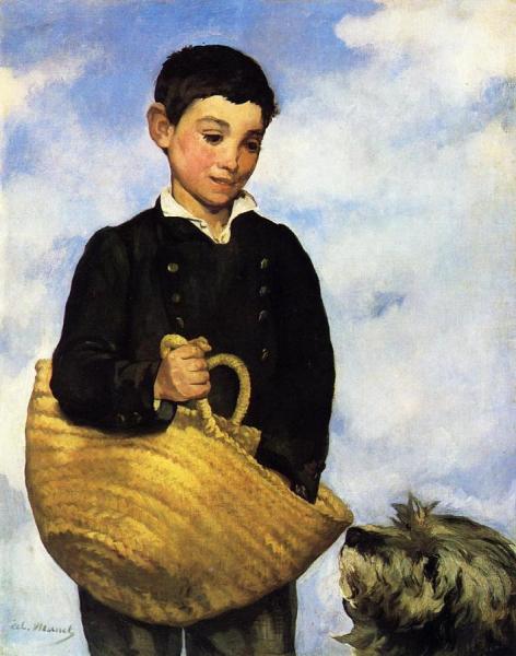 Boy With Dog by Edouard Manet