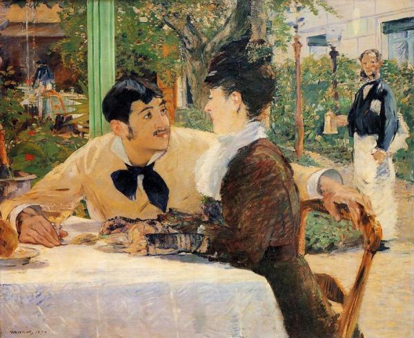 Chez Le Pere Lathuille by Edouard Manet