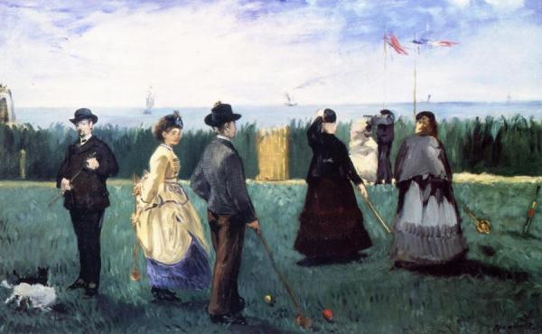 Croquet At Boulogne by Edouard Manet