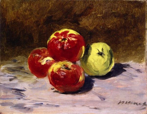 Four Apples by Edouard Manet