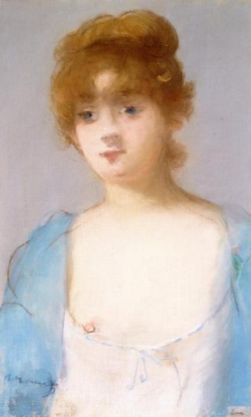 Girl Undressing by Edouard Manet