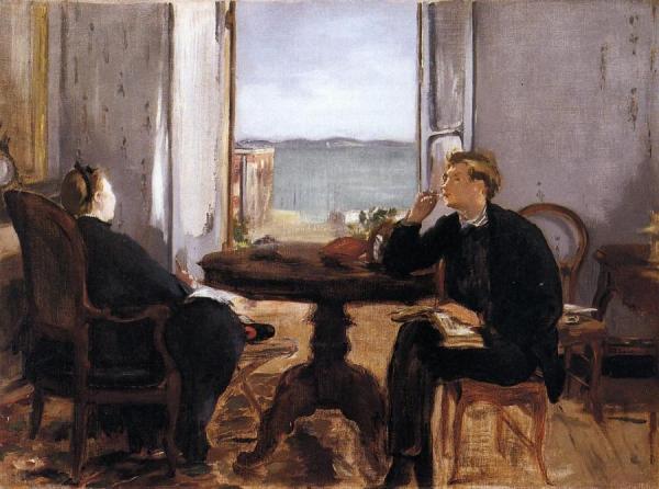 Interior At Arcachon by Edouard Manet