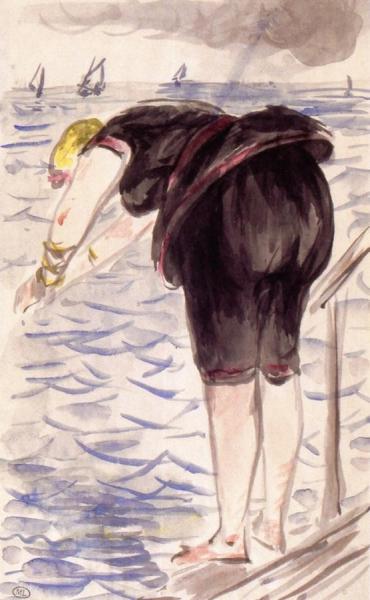 Isabelle Diving by Edouard Manet