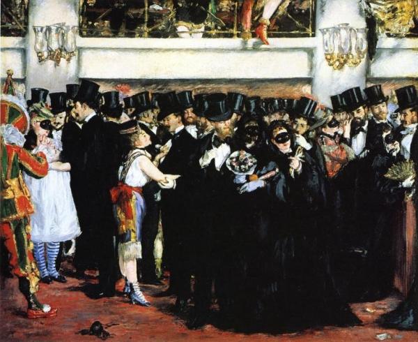 Masked Ball At The Opera by Edouard Manet