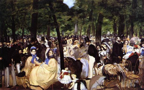 Music In The Tuileries by Edouard Manet