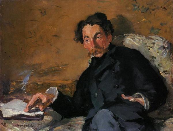 Portrait Of Stephane Mallarme by Edouard Manet