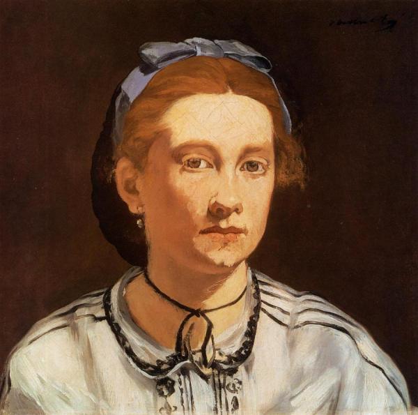 Portrait Of Victorine Meurent by Edouard Manet