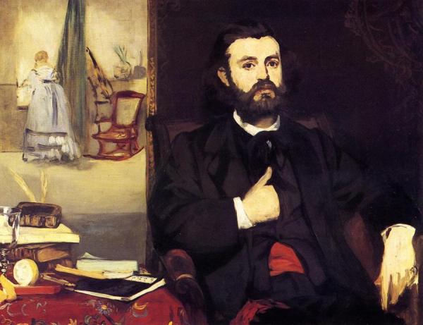 Portrait Of Zacharie Astruc by Edouard Manet