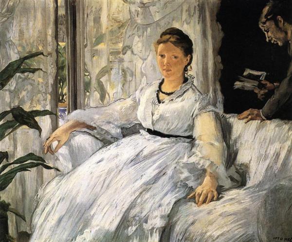 Reading by Edouard Manet Oil Painting Reproductions