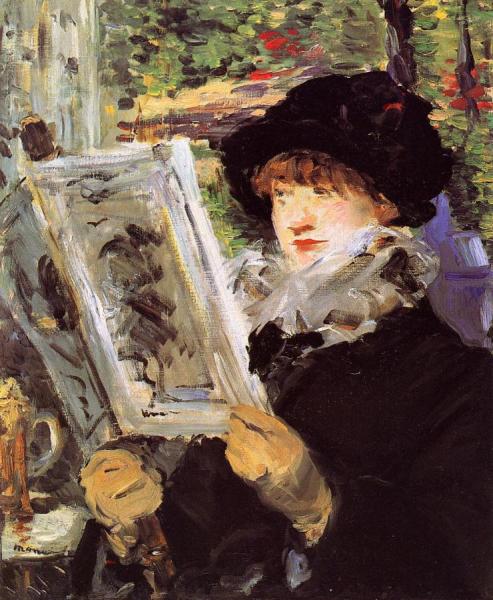 Reading by Edouard Manet
