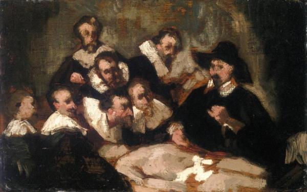The Anatomy Lesson by Edouard Manet Oil Painting Reproductions