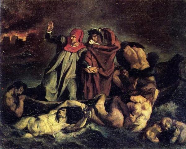 The Barque Of Dante (after Delacroix) by Edouard Manet