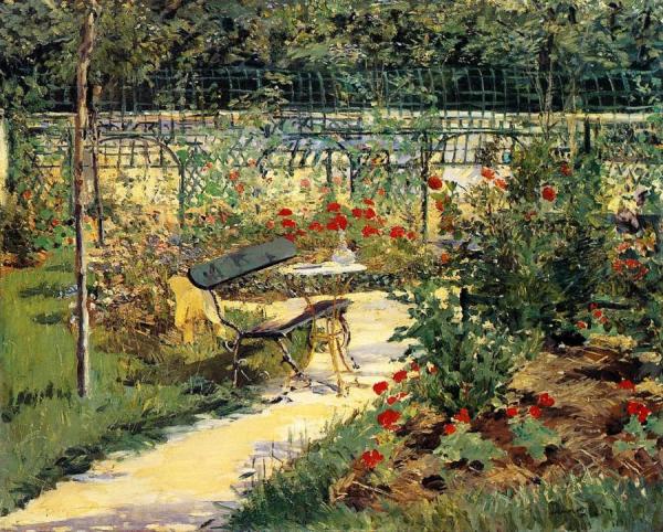 The Bench by Edouard Manet