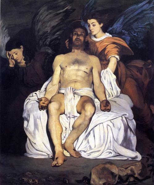 The Dead Christ And The Angels by Edouard Manet