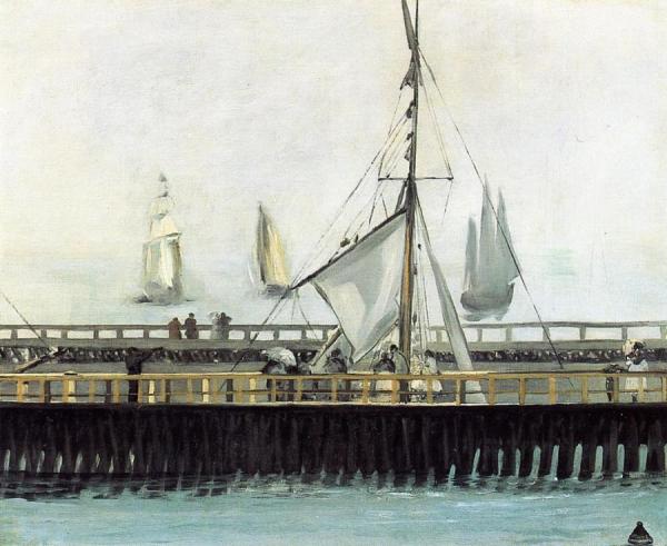 The Pier At Boulogne by Edouard Manet