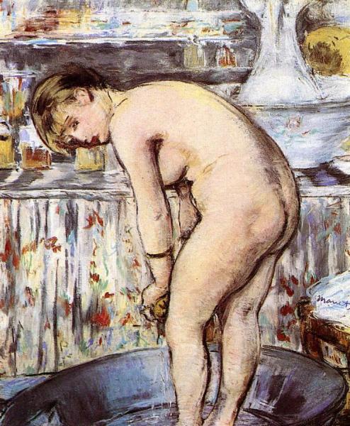 Woman In The Tub by Edouard Manet