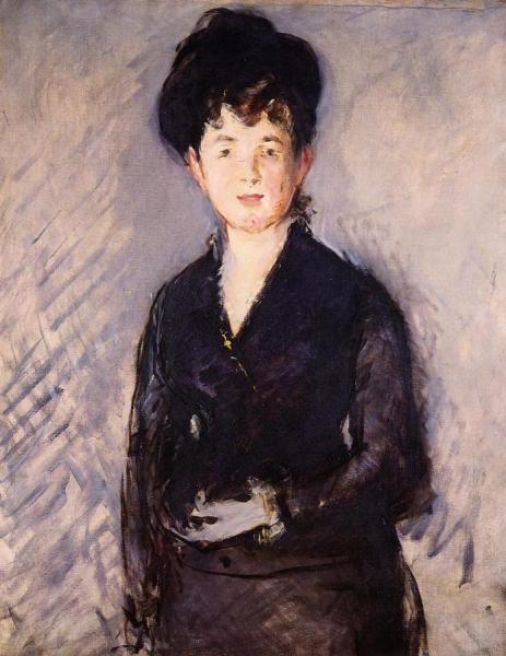 Woman With A Gold Pin by Edouard Manet