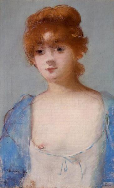 Young Woman In A Negligee by Edouard Manet