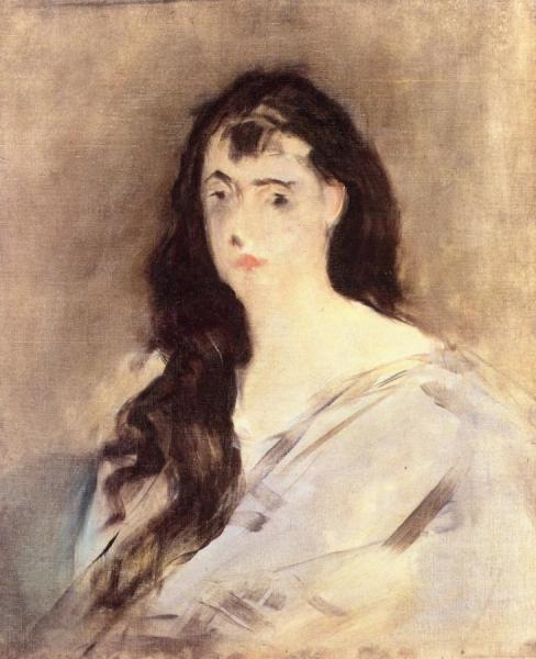 Young Woman With Disheveled Hair by Edouard Manet