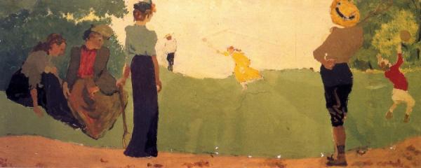 A Game Of Shuttlecock by Edouard Vuillard